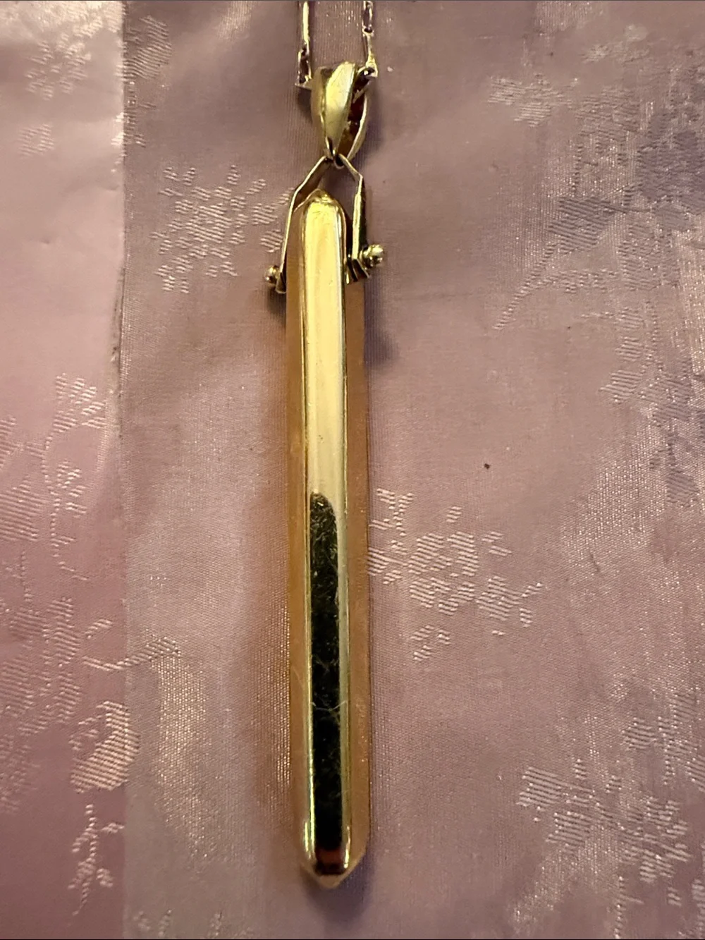 Polished Gold Bar Pendant Necklace by Bell and dot - Picture 1 of 4